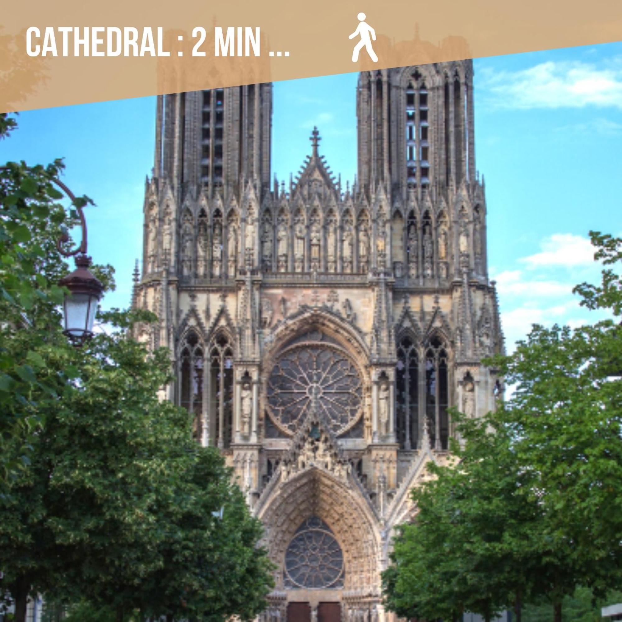 Ferienwohnung Le Royal - Cathedral - Center Reims Exterior foto
